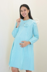 MAMA HAMIL BUTIK LAZADA Dress Menyusui Murah Baju Wanita Simple Modis Modern Clasic Casual JUMBO Lucu   DRO 1008 26  large